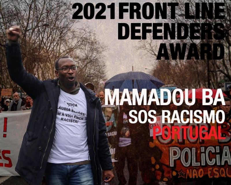 Prémio a Mamadou Ba: “O anti-racismo é um acto de amor à humanidade”