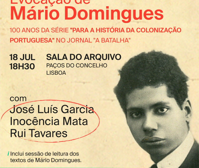 Pioneiro contra o “crime da colonização”, M. Domingues fez da escrita arma