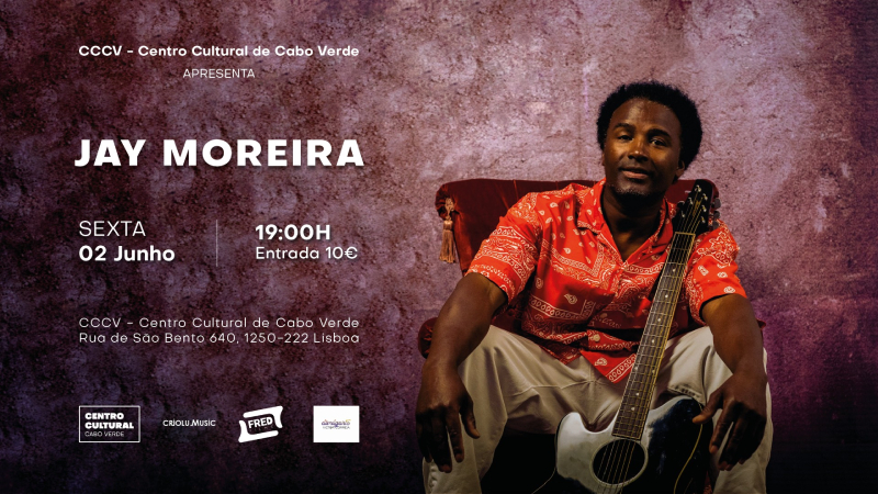 Jay Moreira apresenta-se no Centro Cultural Cabo Verde, em show intimista