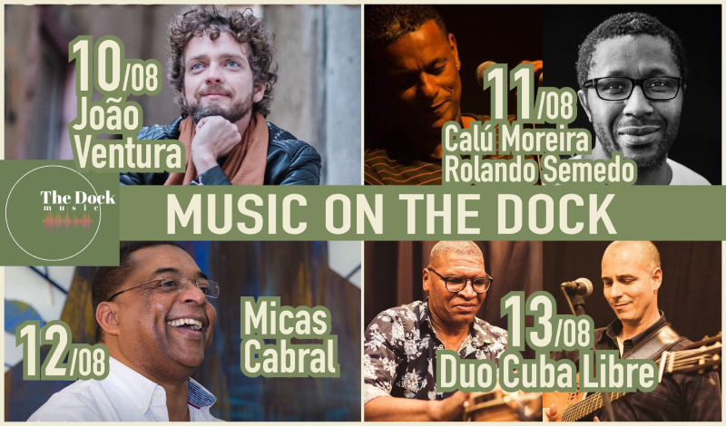 Música na esplanada com Micas Cabral, Calú Moreira e Rolando Semedo